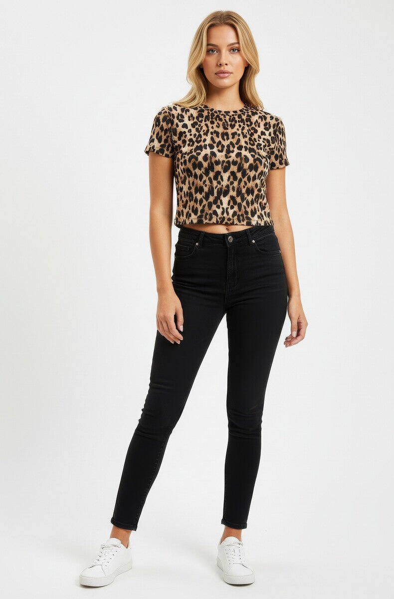 Leopard Print Baby Tee | Forever 21 Women