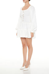 Peasant-Sleeve Mini Dress | Forever 21 Women