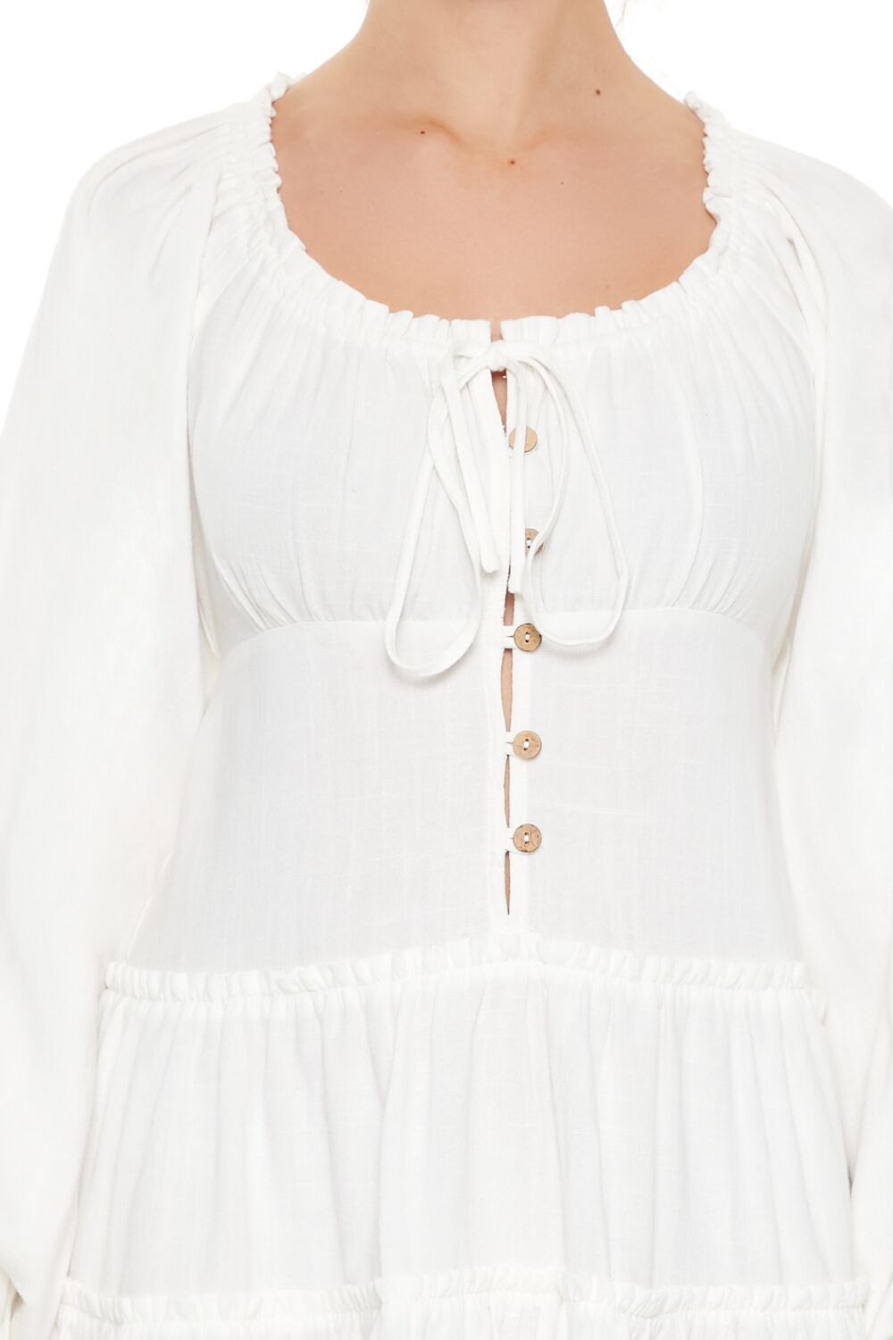 Peasant-Sleeve Mini Dress | Forever 21 Women