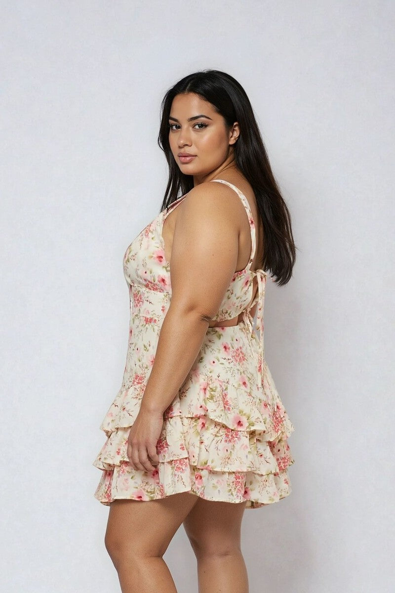 Plus Size Floral Ruffled Mini Dress | Forever 21 Women