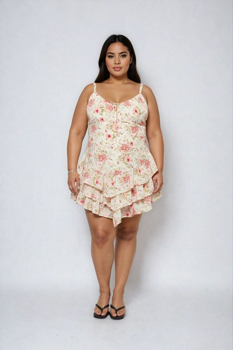 Plus Size Floral Ruffled Mini Dress | Forever 21 Women