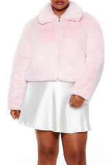 Plus Size Faux Fur Zip-Up Coat | Forever 21 Women