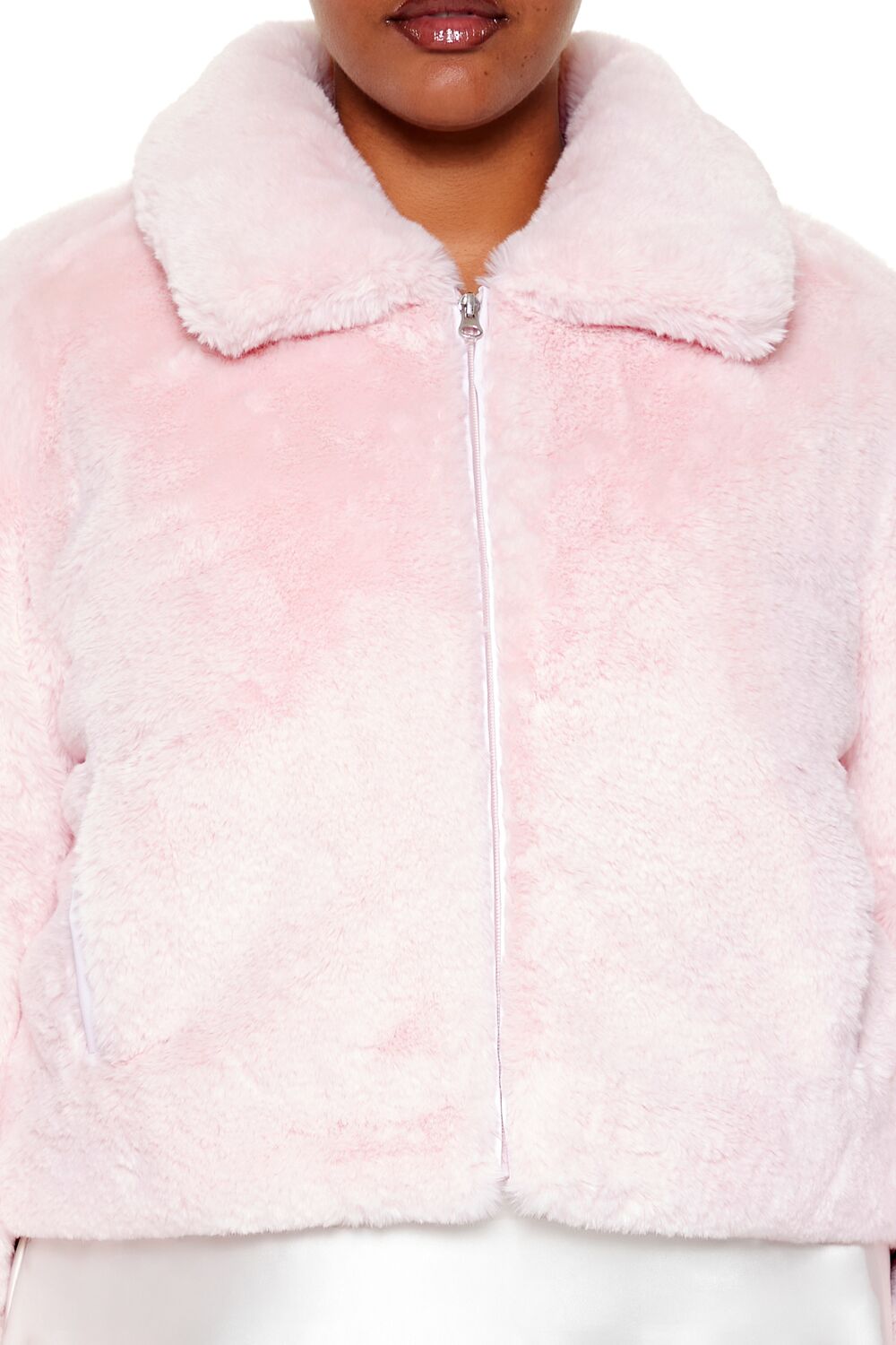 Plus Size Faux Fur Zip-Up Coat | Forever 21 Women