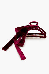 Velvet Bow Claw Hair Clip | Forever 21 Women