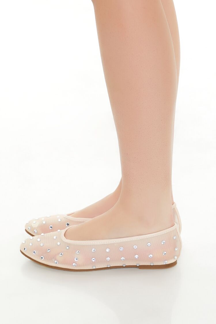 Sheer Rhinestone Ballet Flats | Forever 21 Women