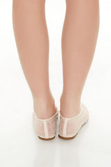 Sheer Rhinestone Ballet Flats | Forever 21 Women