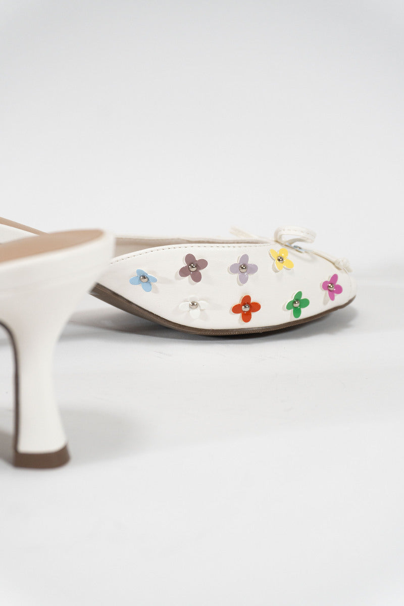 Floral Embellished Heeled Mules | Forever 21 Women
