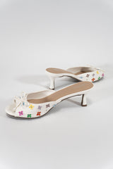 Floral Embellished Heeled Mules | Forever 21 Women