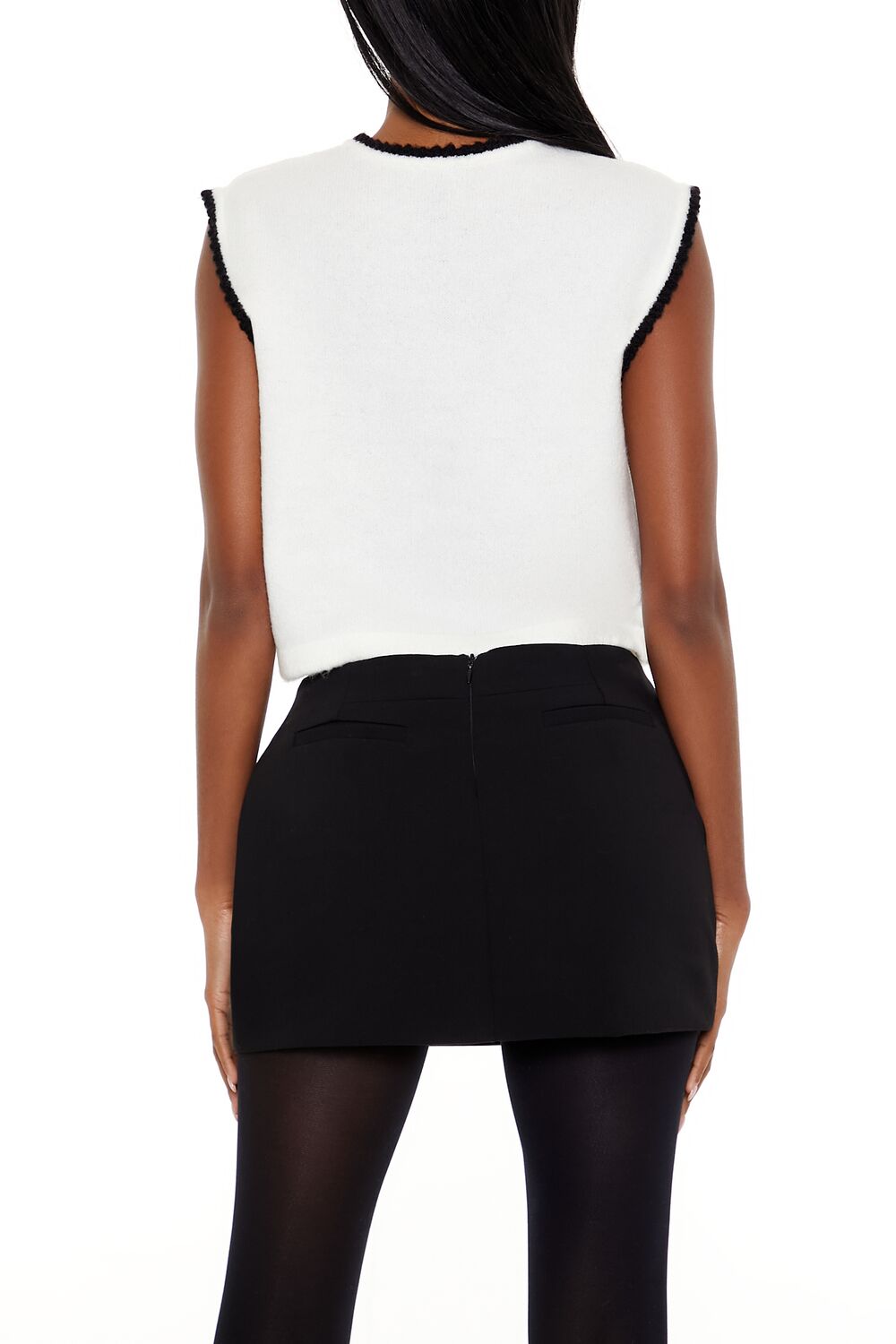 Cropped Bow Sweater Vest | Forever 21 Women