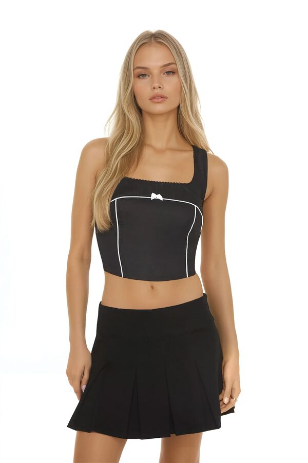 Bow Poplin Crop Top | Forever 21 Women