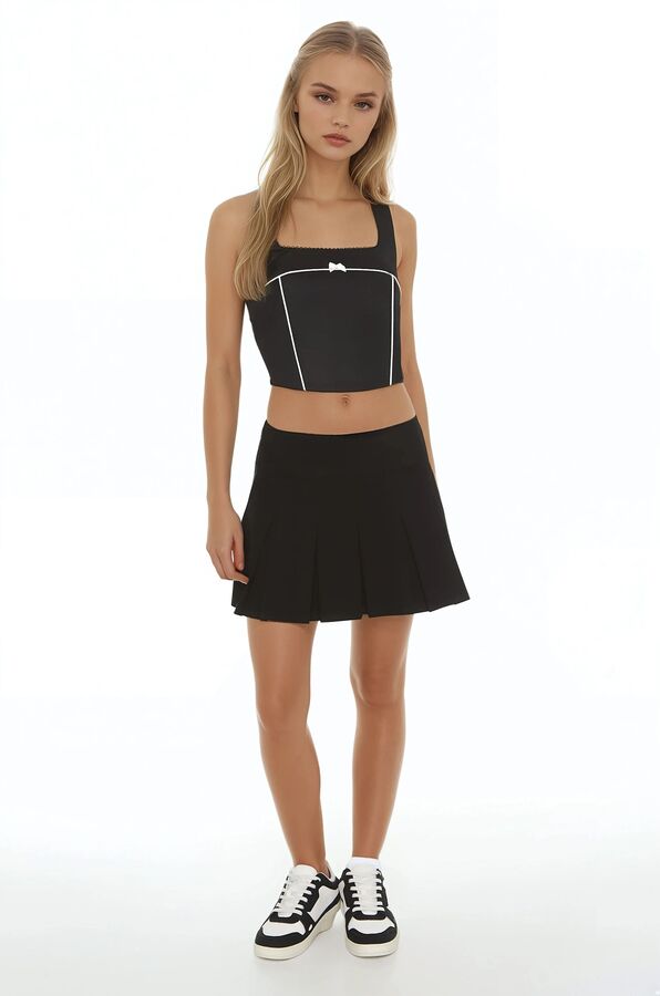 Bow Poplin Crop Top | Forever 21 Women