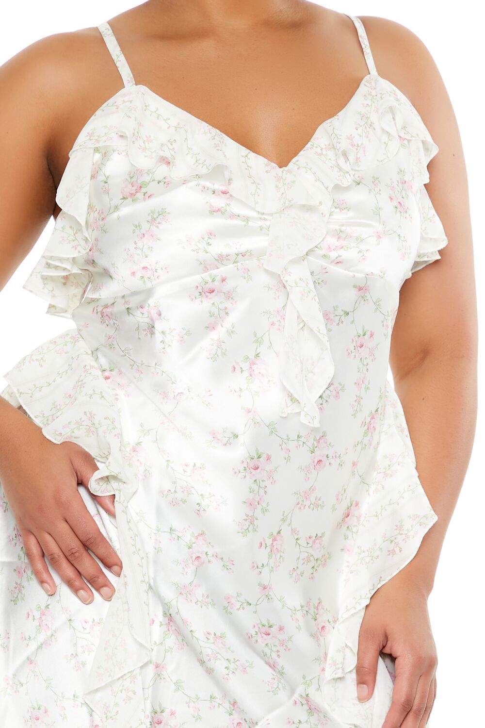 Plus Size Floral Mini Slip Dress | Forever 21 Women