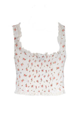 Plus Size Floral Tie-Front Lace Trim Top | Forever 21 Women