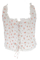 Plus Size Floral Tie-Front Lace Trim Top | Forever 21 Women
