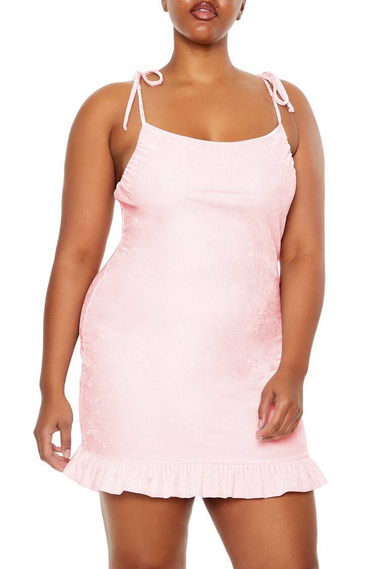 Plus Size Tie-Strap Mini Dress | Forever 21 Women