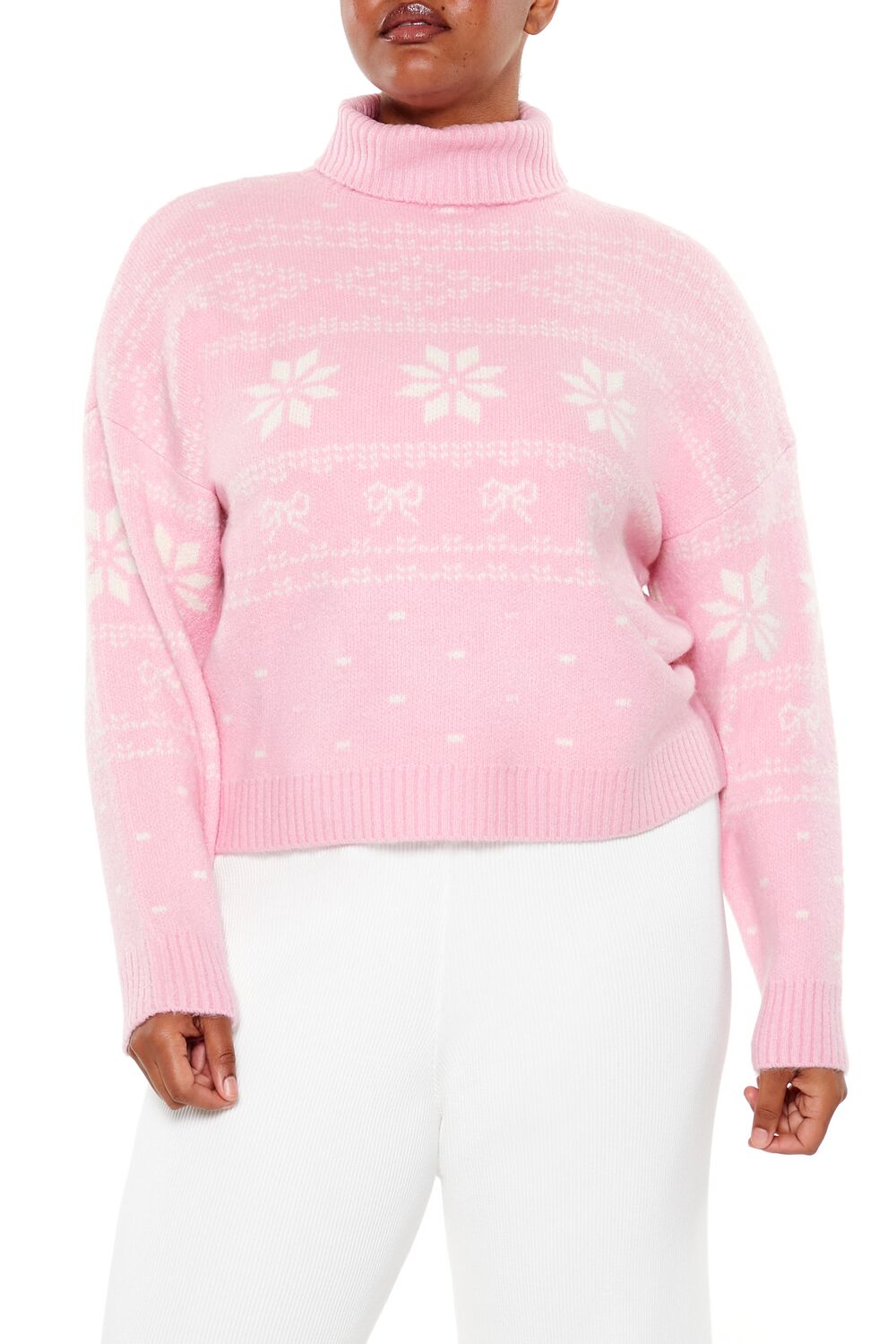 Plus Size Turtleneck Fair Isle Sweater | Forever 21 Women