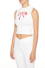 Sweater-Knit Bow Crop Top | Forever 21 Women