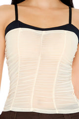 Ruched Mesh Colorblock Cami | Forever 21 Women