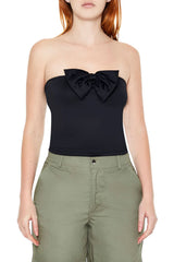 Scuba Knit Bow Tube Top | Forever 21 Women
