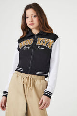 Brooklyn Zip-Up Bomber Jacket | Forever 21 Women