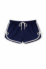Plus Size Contrast-Trim Tie-Accent Shorts | Forever 21 Women