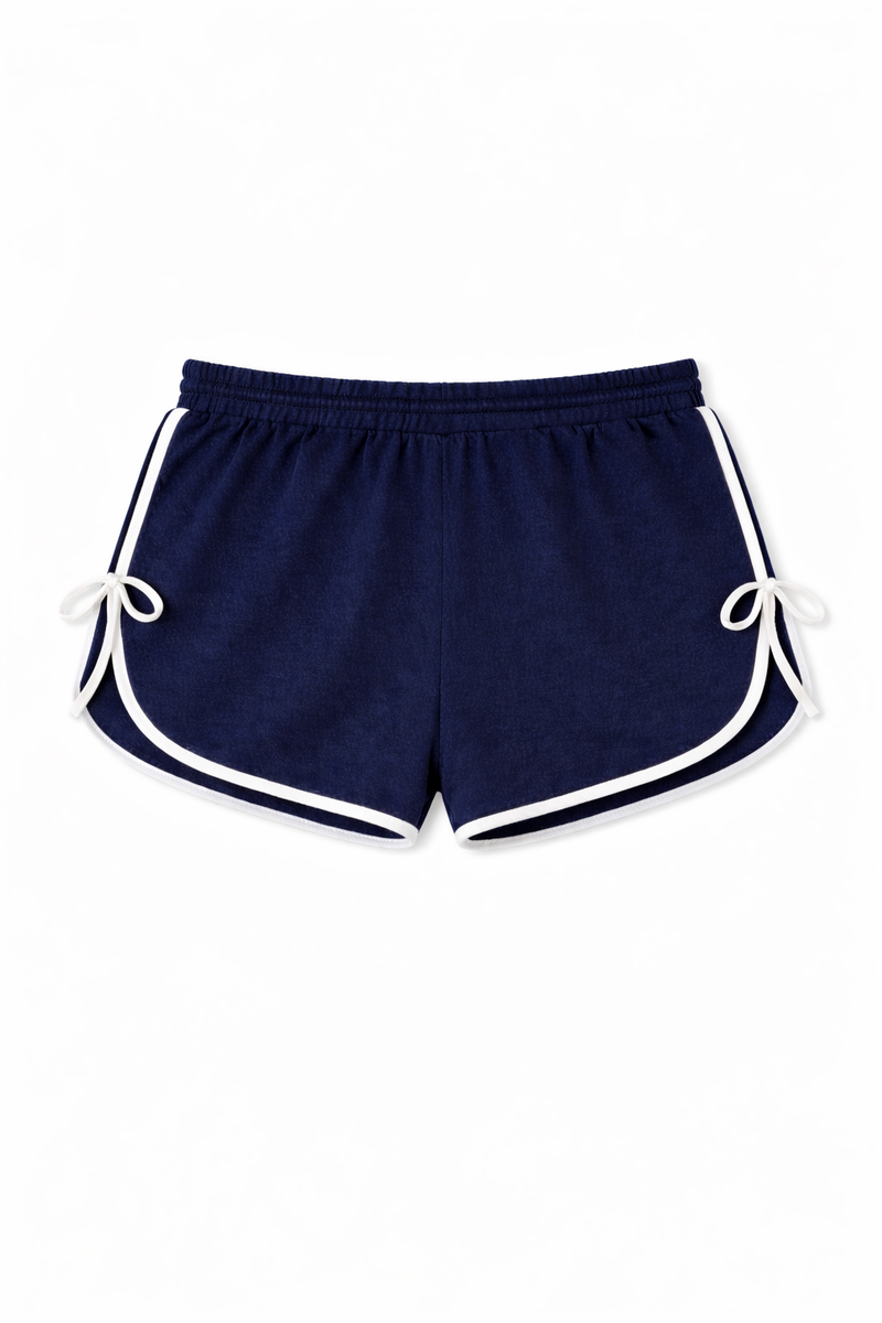 Plus Size Contrast-Trim Tie-Accent Shorts | Forever 21 Women