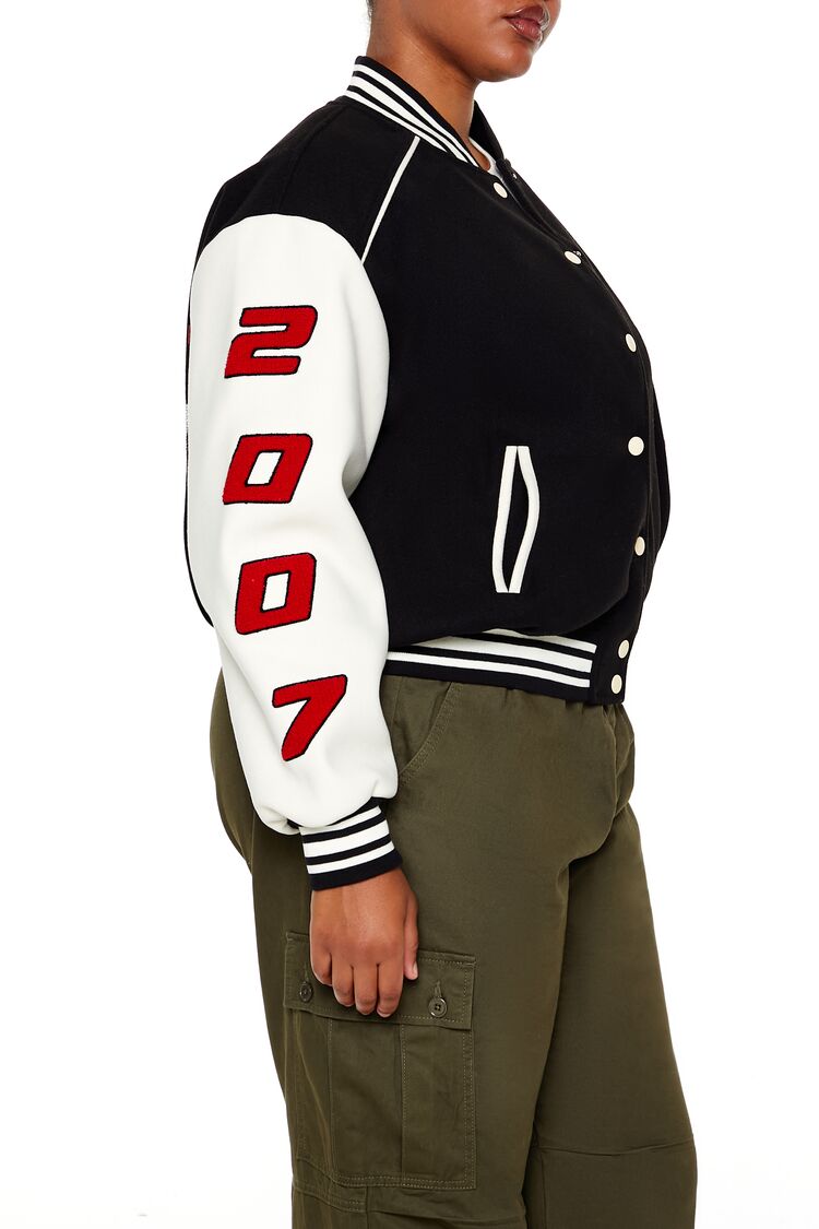 Plus Size Star Girl Varsity Jacket | Forever 21 Women