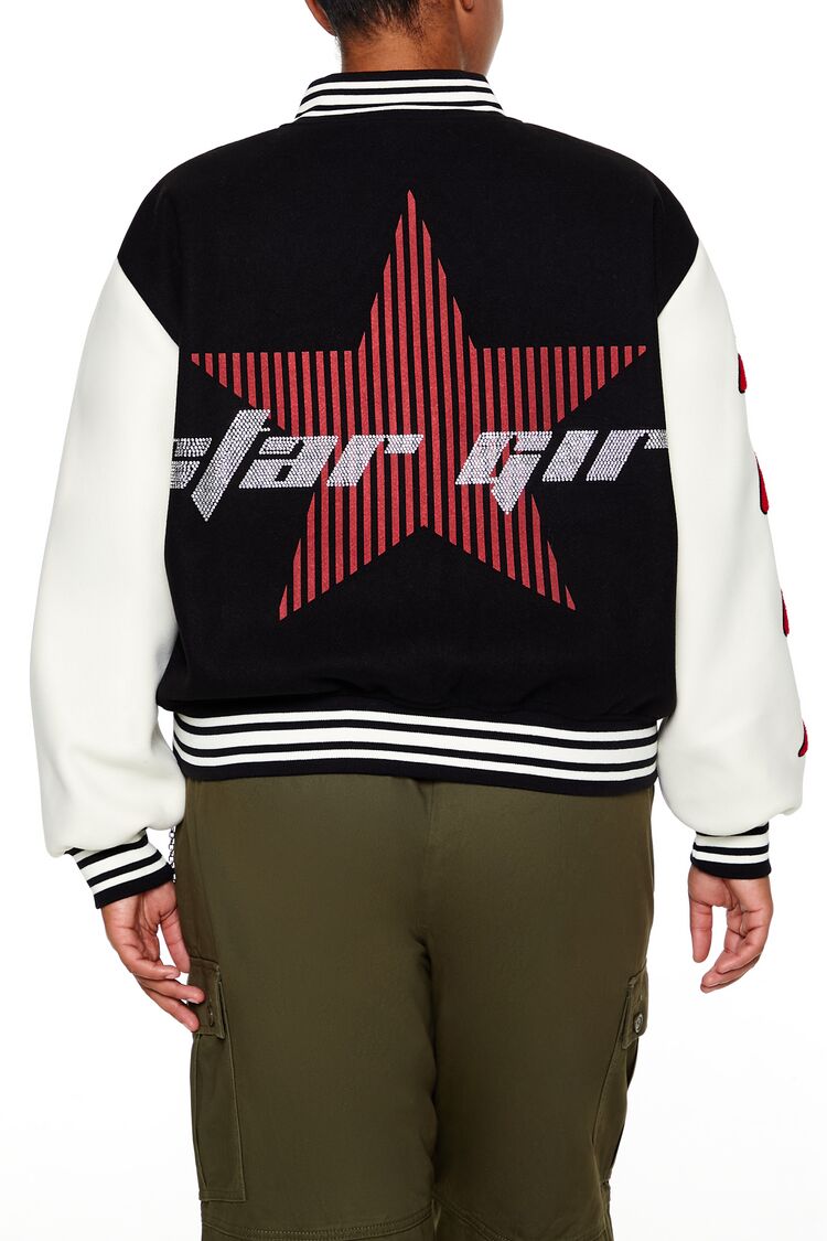 Plus Size Star Girl Varsity Jacket | Forever 21 Women