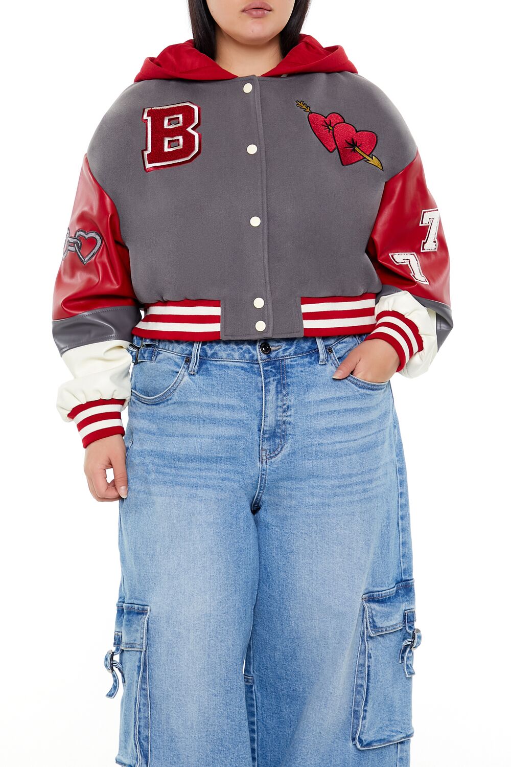Plus Size Baby Girl Varsity Jacket | Forever 21 Women