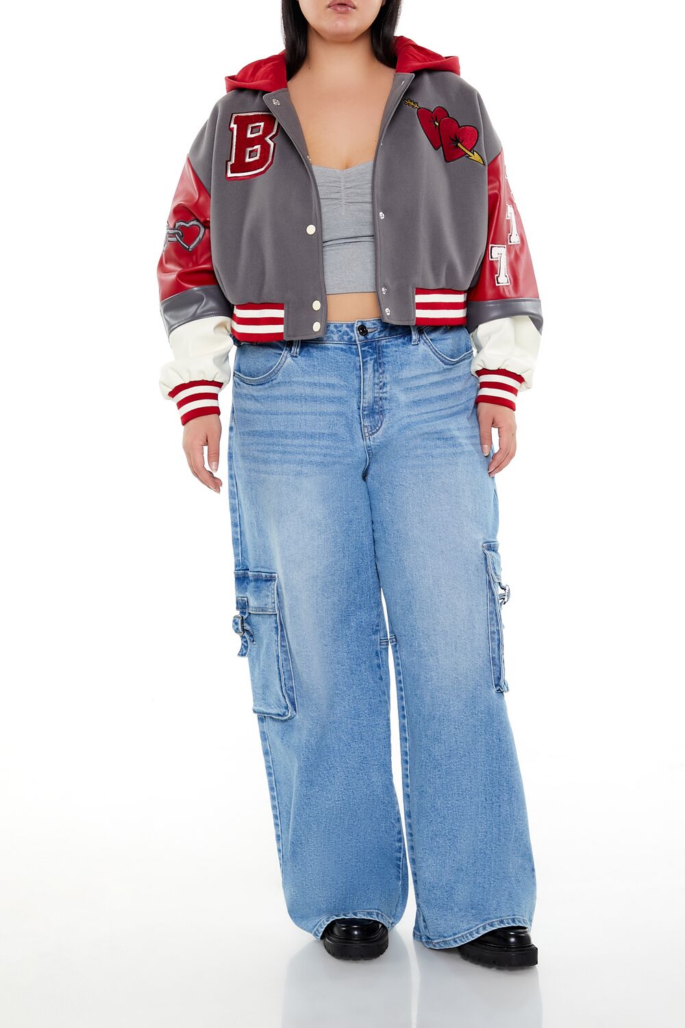 Plus Size Baby Girl Varsity Jacket | Forever 21 Women