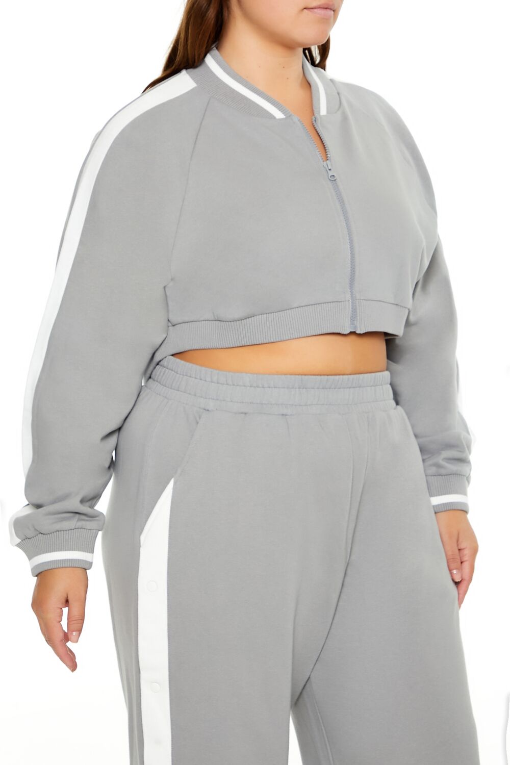 Plus Size Active Striped Jacket | Forever 21 Women