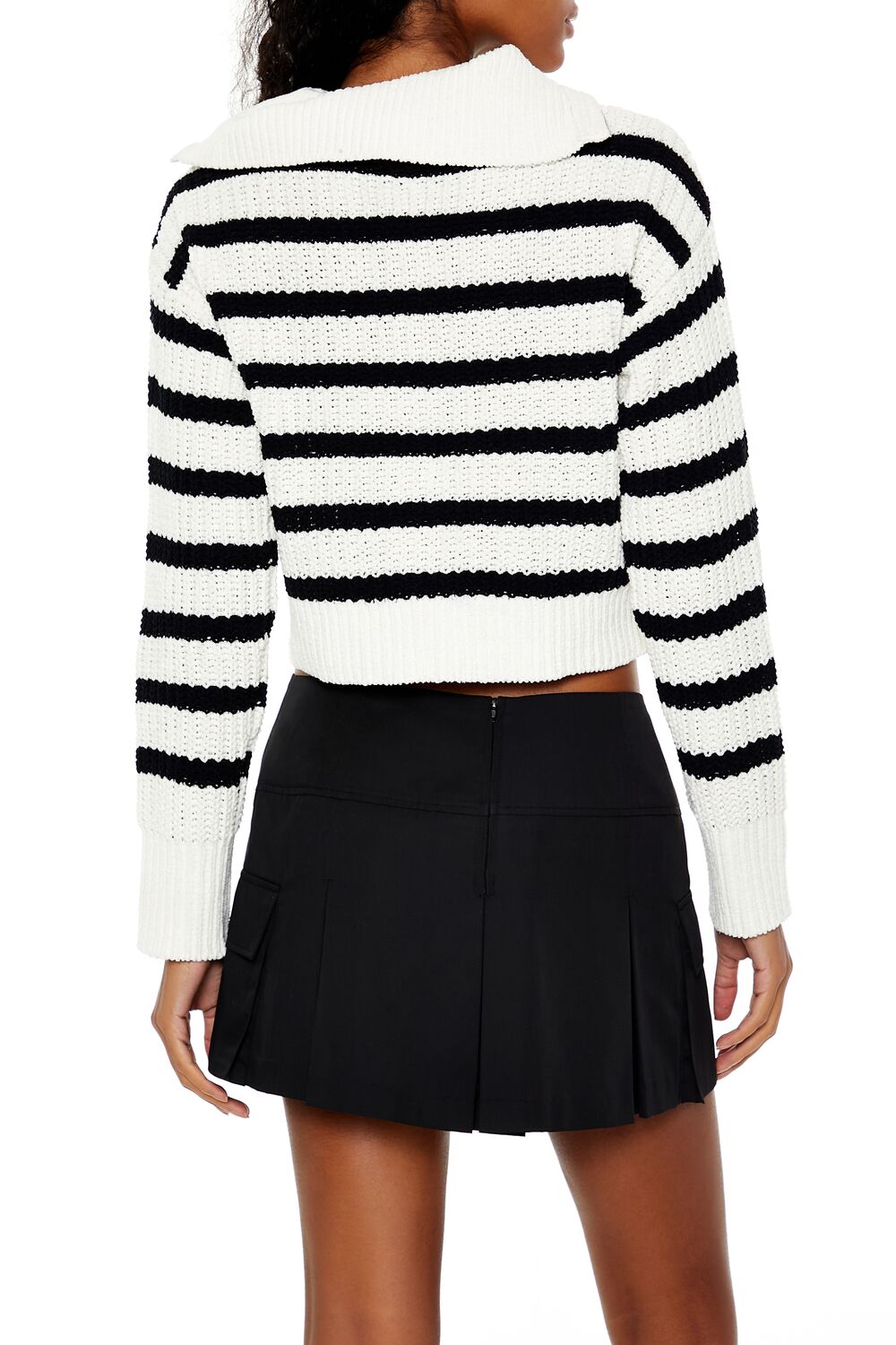 Striped Half-Zip Sweater | Forever 21 Women