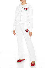 Embroidered Devil Heart Sweatpants | Forever 21 Women