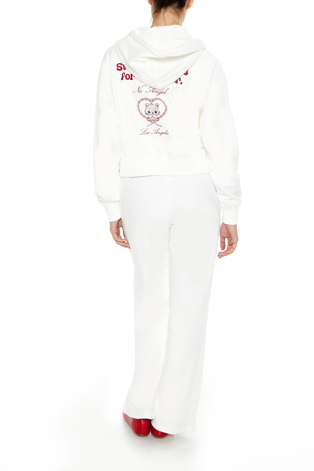 Embroidered Devil Heart Sweatpants | Forever 21 Women
