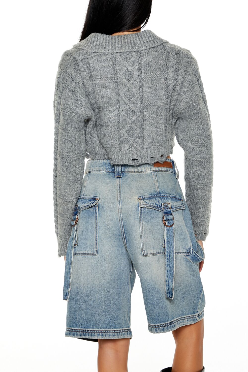 Cable Knit Sharkbite Half-Zip Sweater | Forever 21 Women