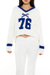 Bow 76 Fuzzy Knit Sweater | Forever 21 Women