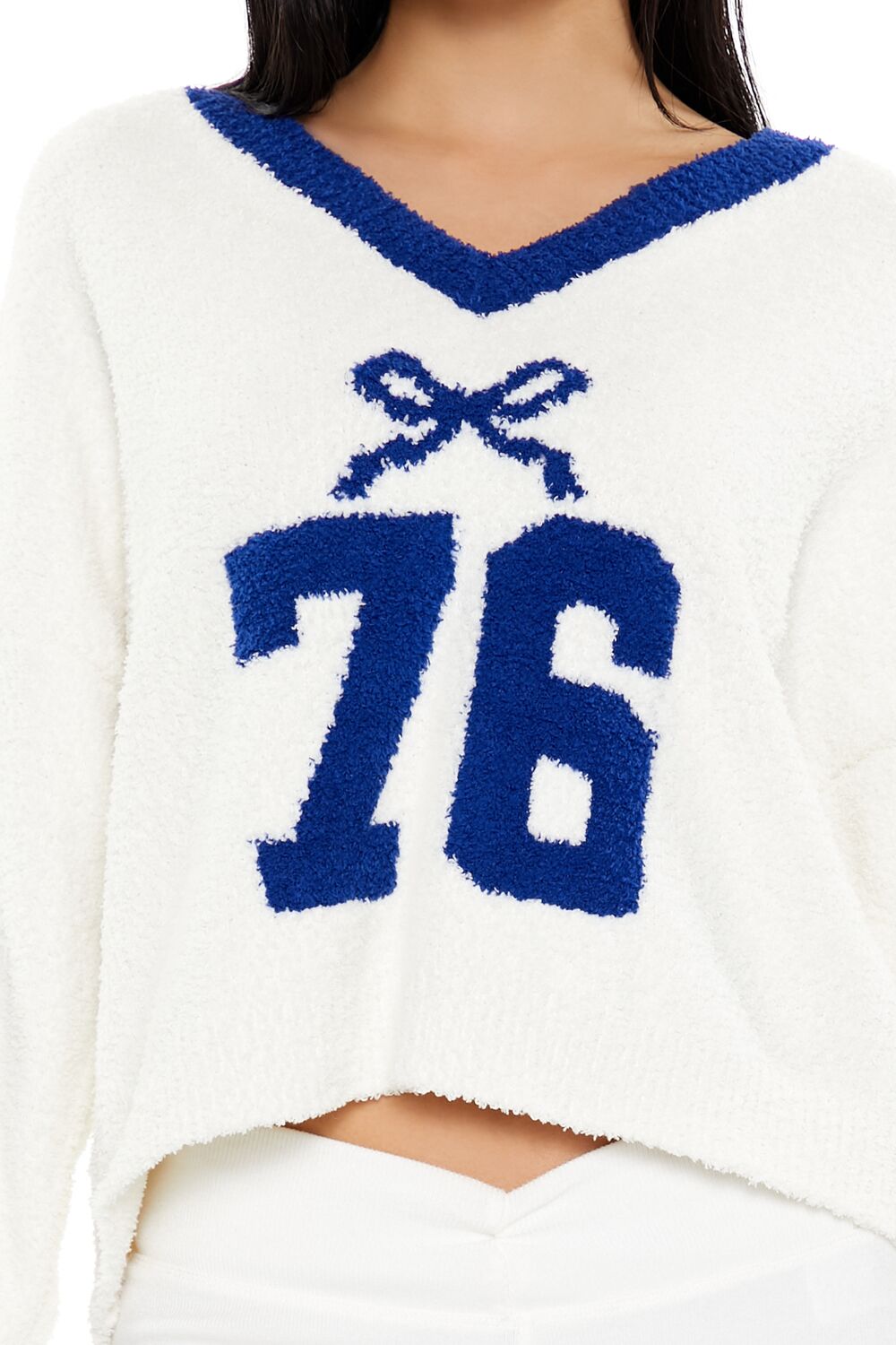 Bow 76 Fuzzy Knit Sweater | Forever 21 Women