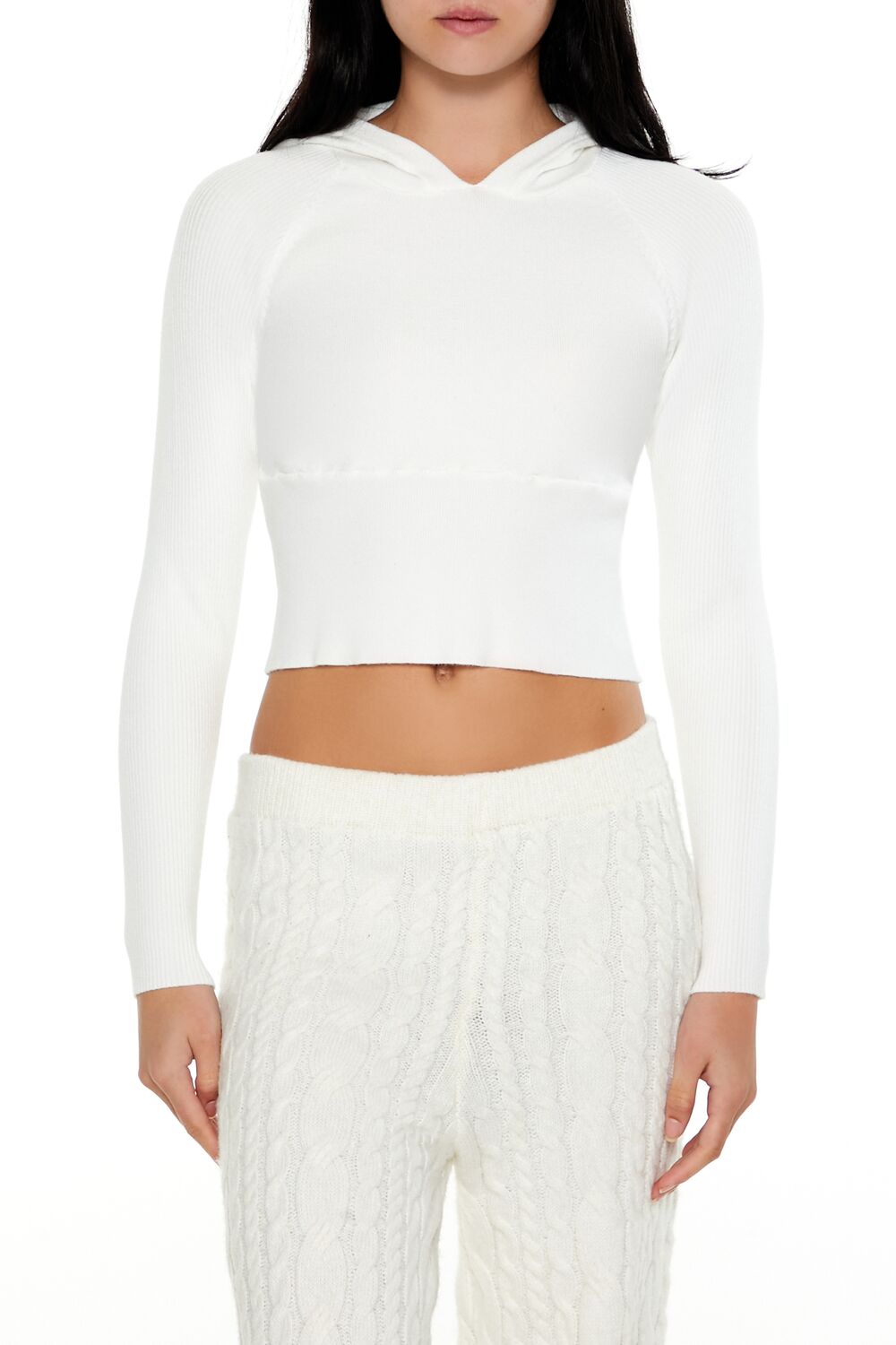 Hooded Raglan Sweater | Forever 21 Women