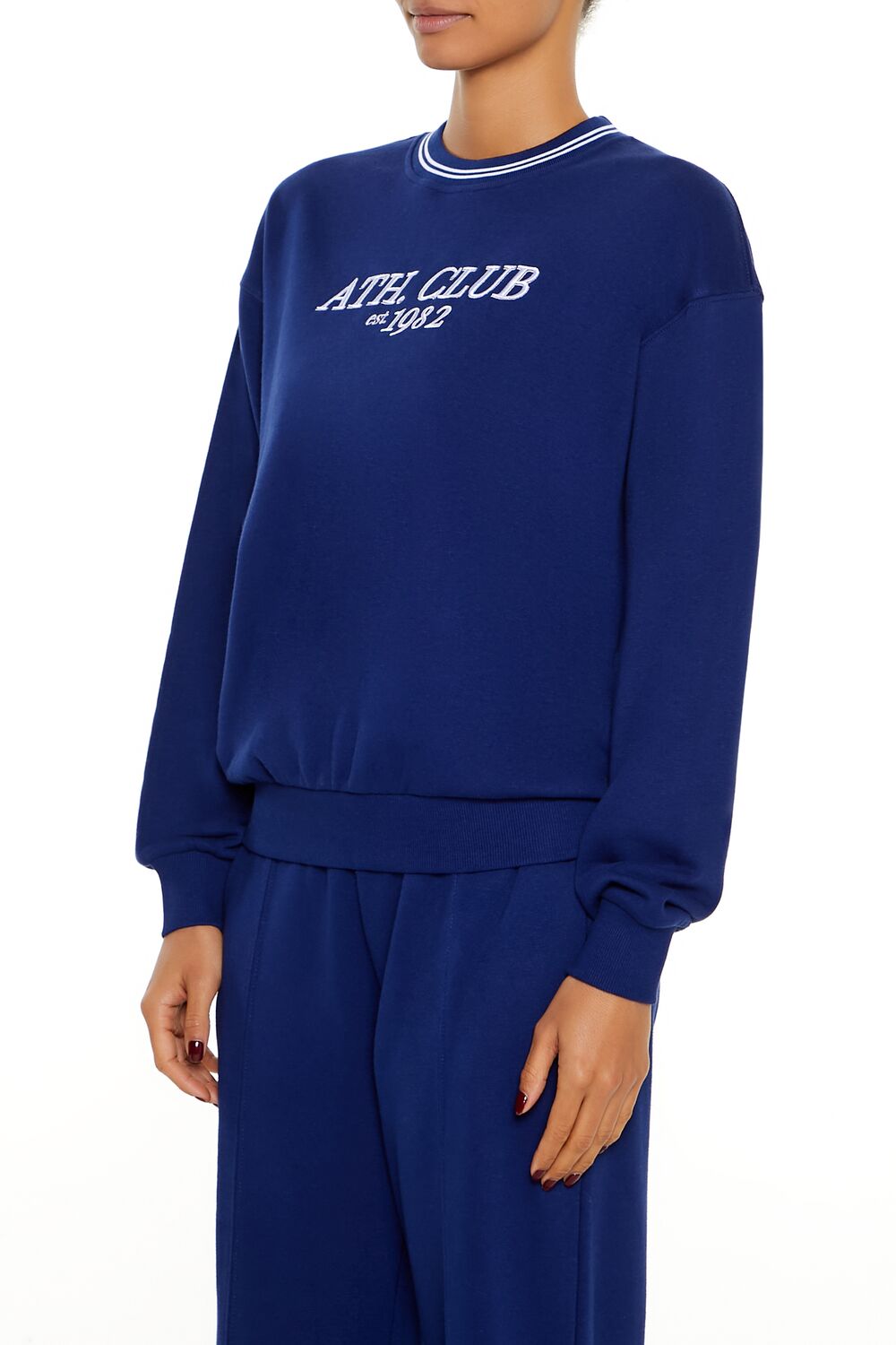Fleece Varsity-Striped Pullover | Forever 21 Women