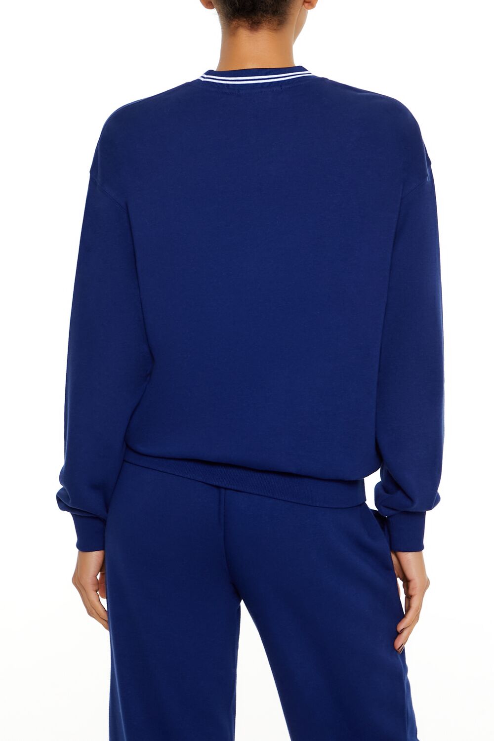 Fleece Varsity-Striped Pullover | Forever 21 Women