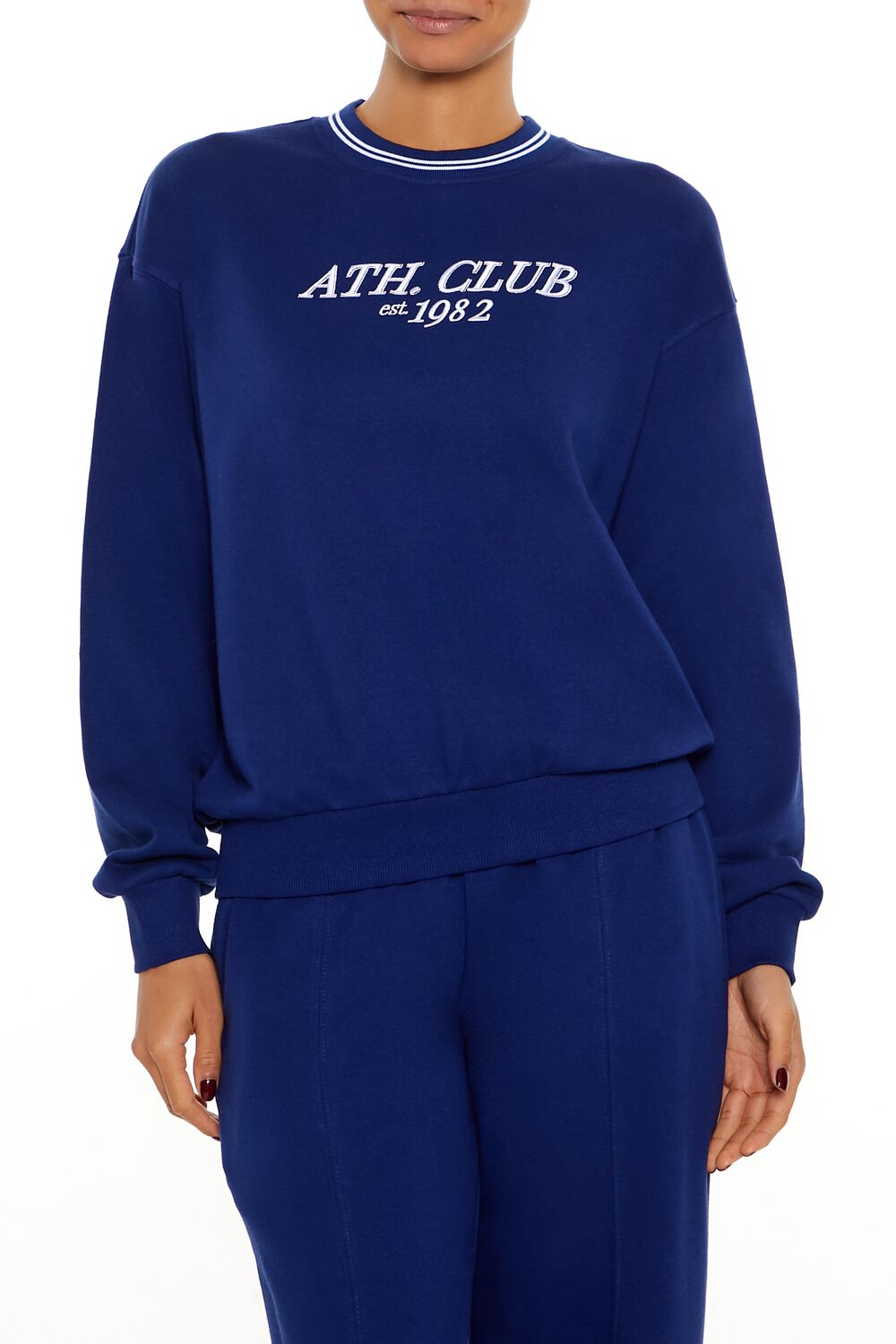Fleece Varsity-Striped Pullover | Forever 21 Women