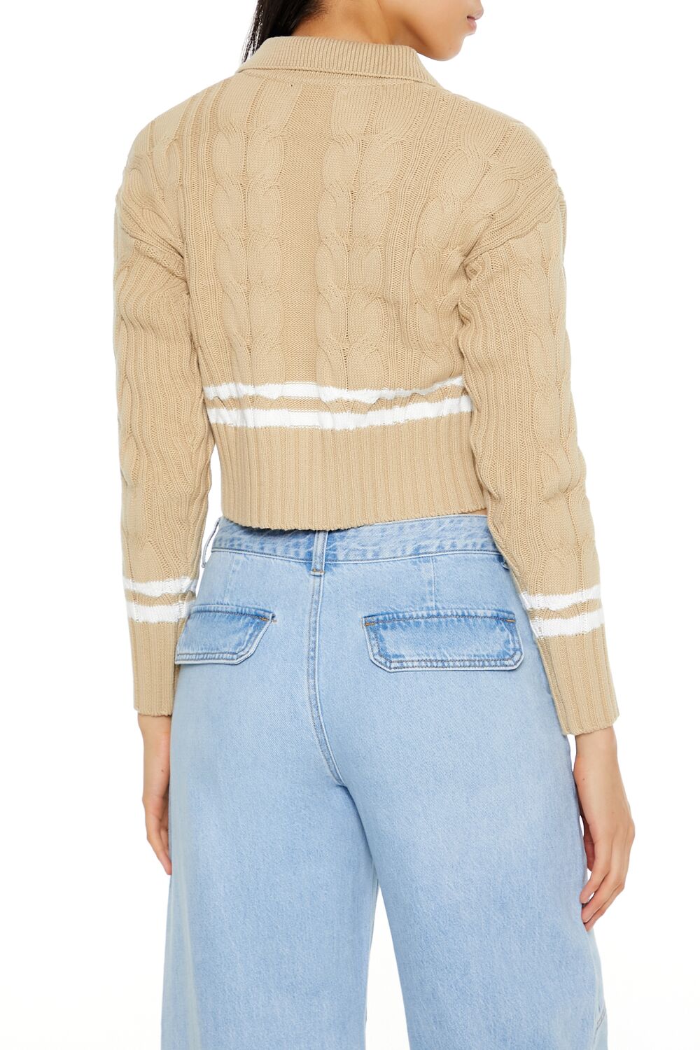 Varsity-Striped Cardigan Sweater | Forever 21 Women