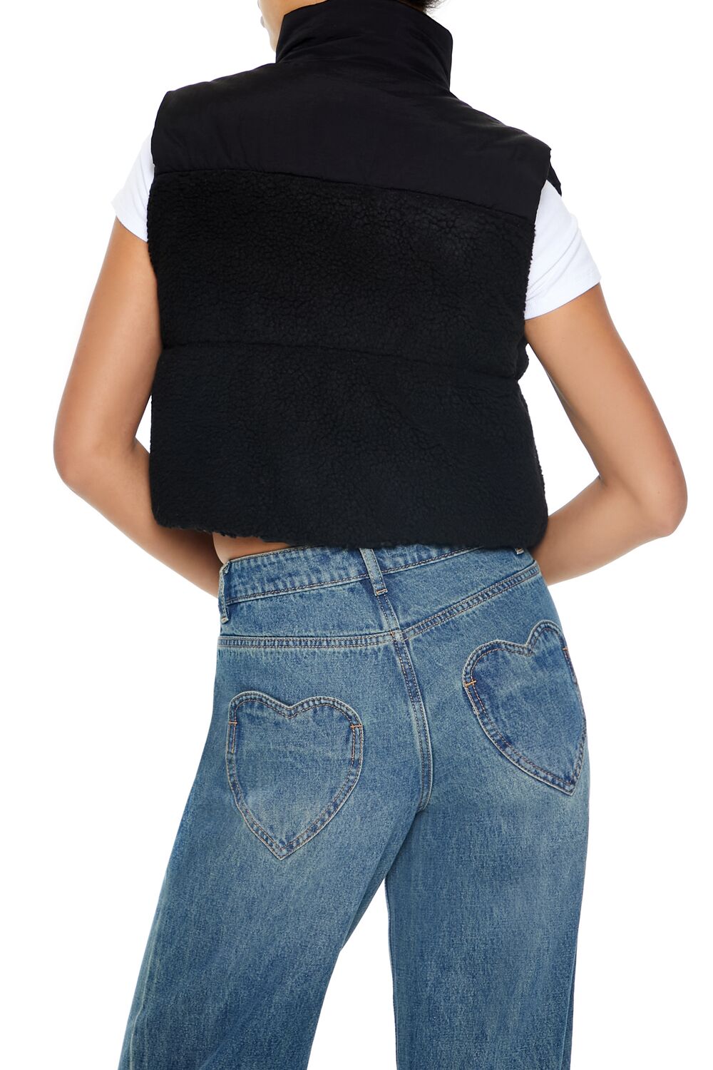 Cropped Faux Shearling Vest | Forever 21 Women