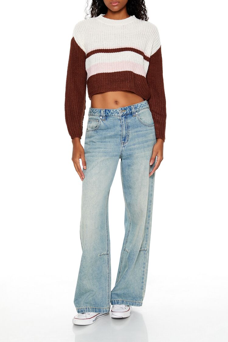 Colorblock Cropped Sweater | Forever 21 Women