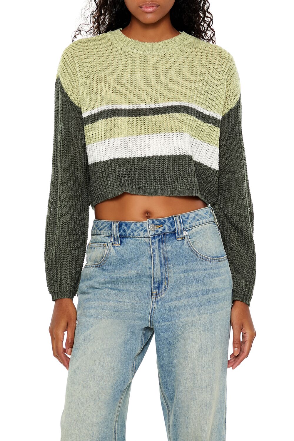 Colorblock Cropped Sweater | Forever 21 Women