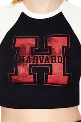 Raglan Harvard Graphic Baby Tee | Forever 21 Women