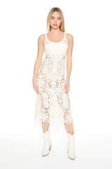 Crochet Fringe Midi Dress | Forever 21 Women