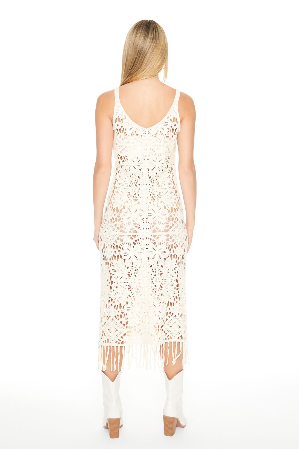 Crochet Fringe Midi Dress | Forever 21 Women