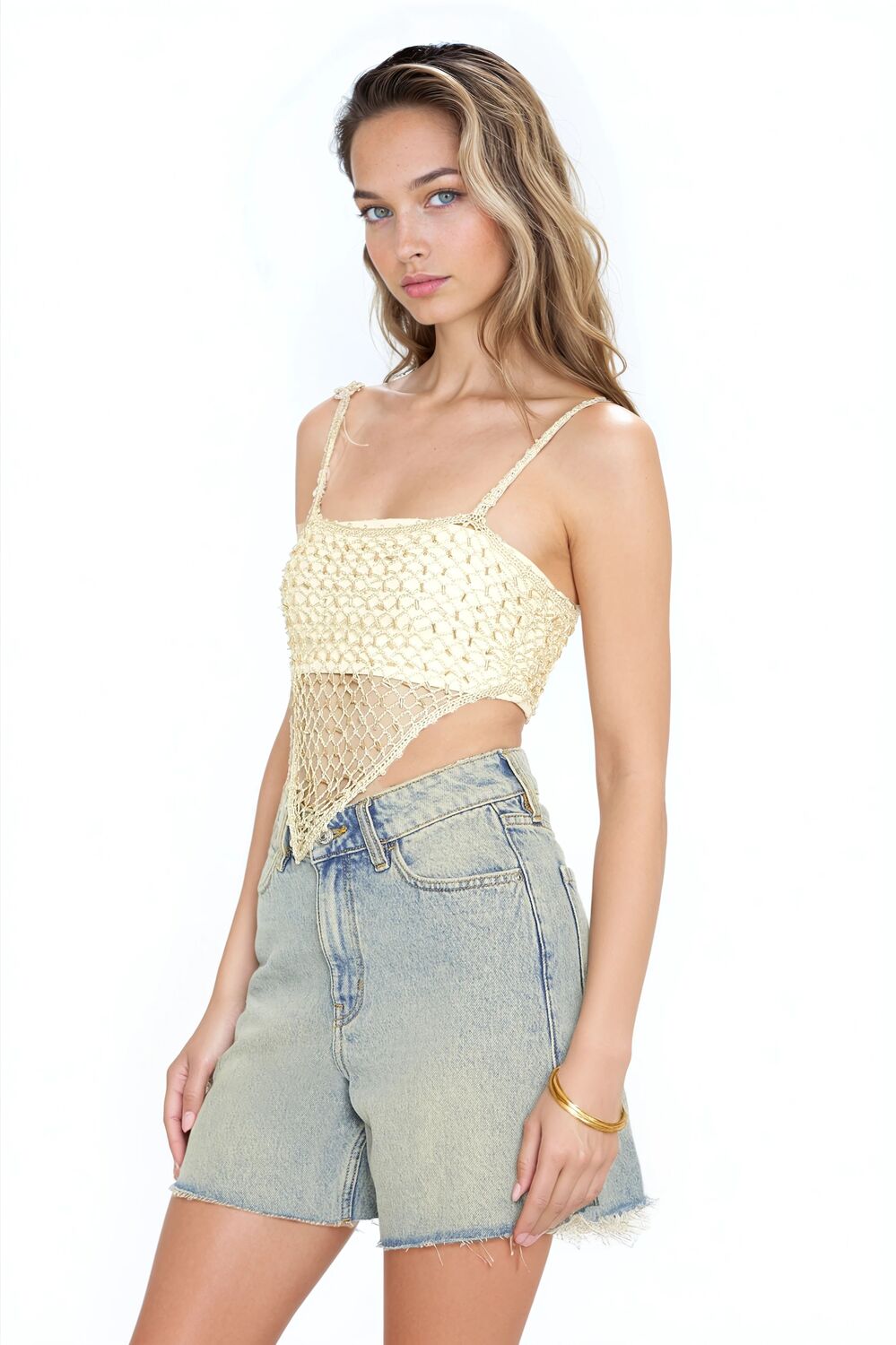 Sequin Sweater-Knit V-Hem Cami | Forever 21 Women