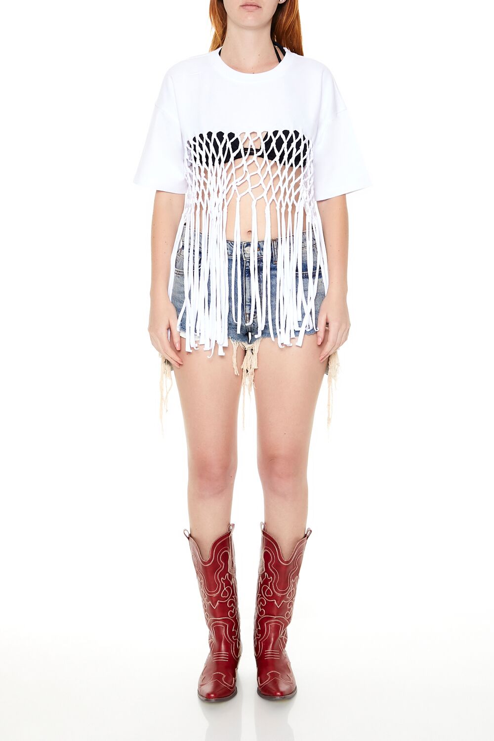 Crochet Fringe Tee | Forever 21 Women